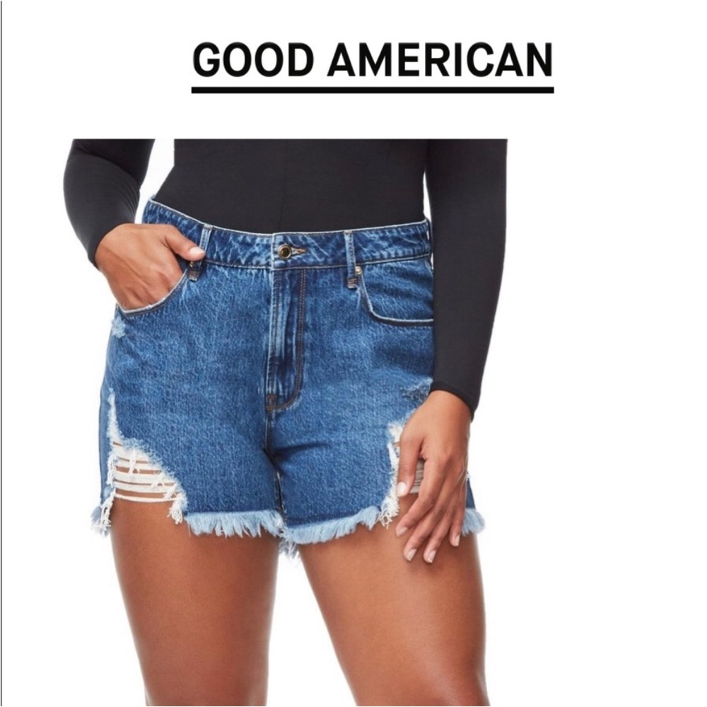 Good American Women’s Blue Jean Shorts Size 6